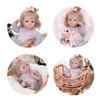 KEIUMI 18 Inch Realistic Reborn Baby Doll Full Silicone Vinyl Cute Girls Early Education Toy Birthday Gift