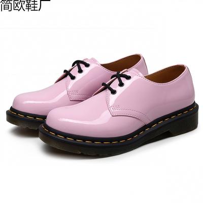 Spiegel niedrige kleine Lederschuhe Damen Leder Rosa kurze Stiefel runde Spitze Herren und Damen Paare lässig Arbeiter