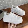 High-end little white shoes women's spring and autumn 2025 new popular versatile small thick-soled height-increasing sports and leisure board shoes