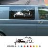 Various Sizes Camper Van Vinyl Decal Car Mountain Style Sticker Waterproof Auto Decoration On Car Body Bumper Rear Window Laptop