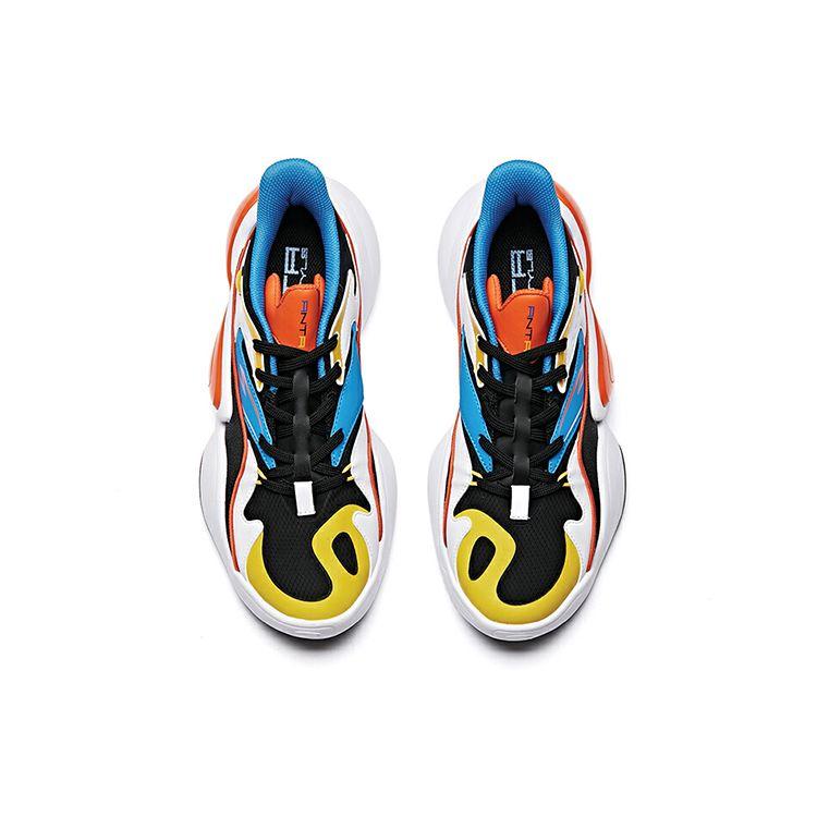 Anta Face Pattern Series Mesh Synthetic Leather Shock Absorbing Non-Slip Wear-Resistant Balance Low-Top Casual Shoes Men Sneakers 912028860-3