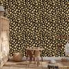 Golden Leather Wallpaper Ochre, Gold and Black for Living Room and Bedroom 50x1000