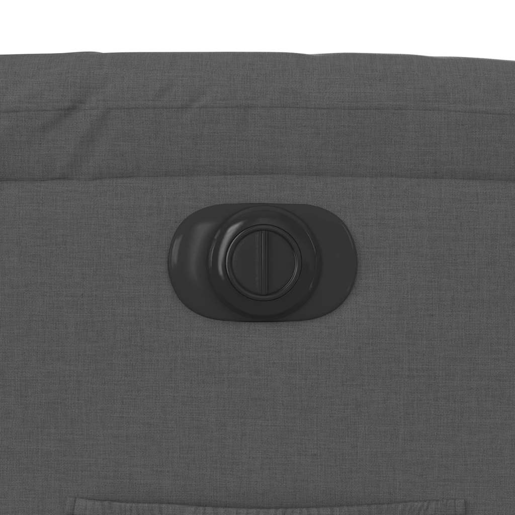 Electric Recliner Chair with Rising Function Dark Grey Fabric