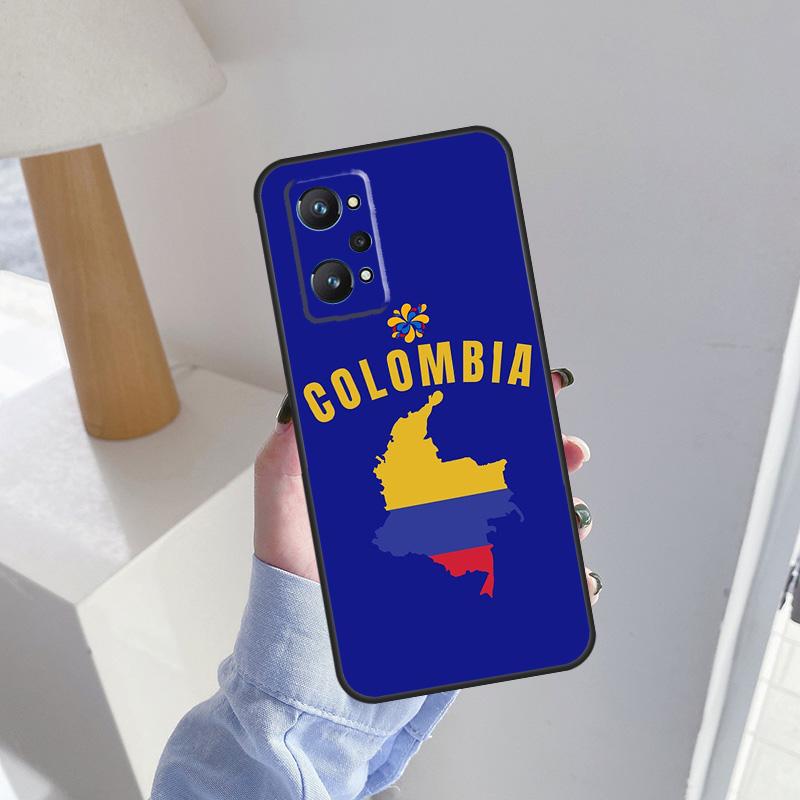 Colombia Flag Football Case For Realme 15 14 11 12 13 Pro Plus C65 C67 C71 C63 C61 C55 C51 C53 C35 C75 GT6 GT7 Pro