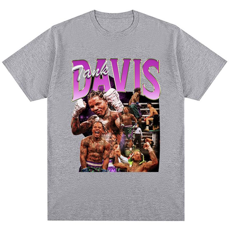 Tank Gervonta Davis Retro Tshirt Harajuku Fashion Sport Boxing Short Sleeve Cozy Cotton Oversized T-Shirts Streetwear Fans Gifts