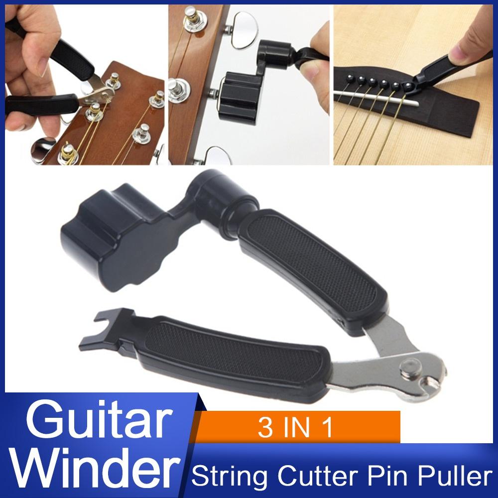 Cheap 3 In 1 Guitar String Winder String Cutter Bridge Pin Puller