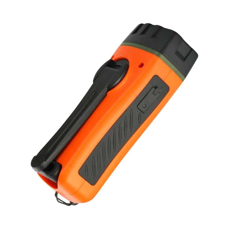 3 In 1 Emergency Charger Flashlight Hand Crank Powered FM Radio Charger LED Flashlight Power Bank for Cellphone