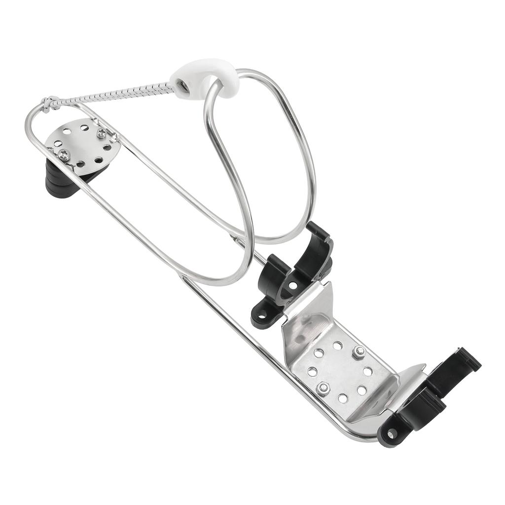 Marine Hardware Boat Lifebuoy Ring Horseshoe Bracket Adjustable Swimming Ring Brackets Rustproof for Yacht Boat Life Buoy Holder