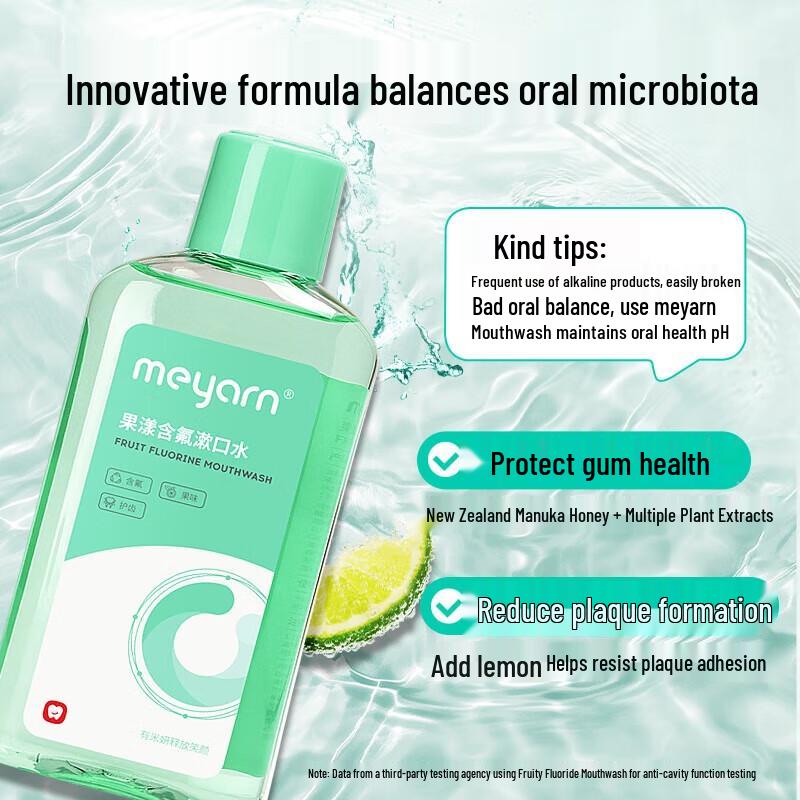 meyarn Limette Minze Frucht Fluorid Mundspülung 500ml