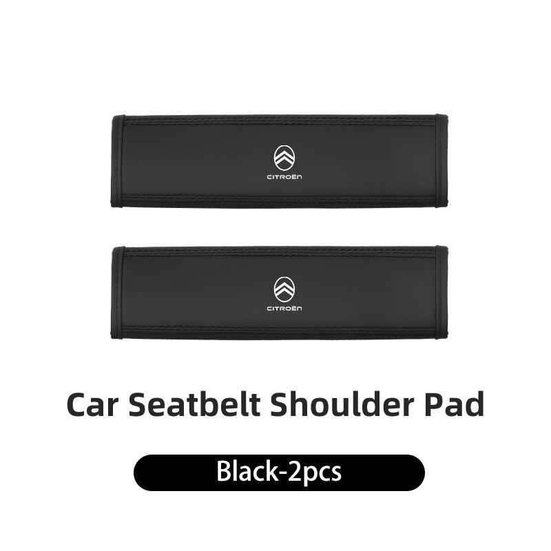 

Car Seat Shoulder Pad Leather Safety Belt Protector Cover Accessories For Citroen C4 C3 C5 C1 C2 VTS Berlingo Celysee Xsara