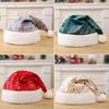Adult Christmas Hat with Colorful Stars - Super Soft Fabric for Holiday Parties