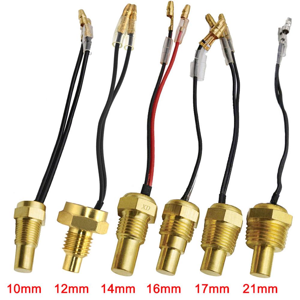 10/12/14/16/17/21MM Racing Car Meter Engine Temperature Sensor 12V/24V Water Temperature Sensor for Car Truck Boat