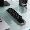 M.2 To SATA Adapter ASM1166 6Gbps 8 Port M.2 M KEY NVMe To SATA Convert Card with Smart Indicator Tools Included for Desktop PC