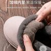 Couple cotton shoes women's winter bag heel plush outer wear plush warm home large size cotton slippers confinement shoes