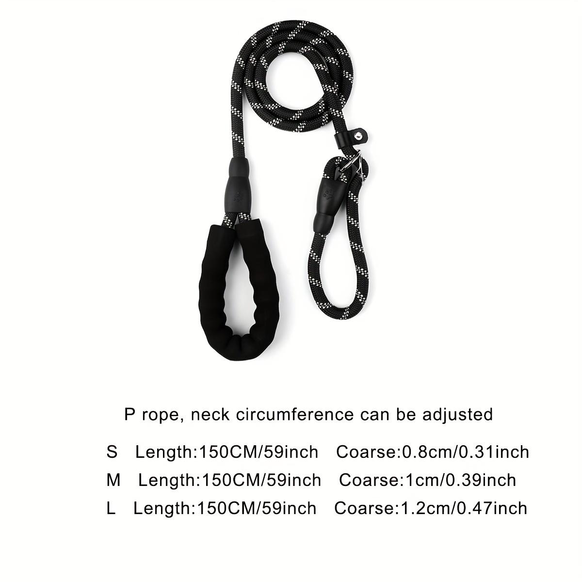 

150CM-Strong Dog Pet Leash Reflective Leash Large Small Dog Leash Golden Retriever Explosion Proof Punching Dog Harness M чёрный