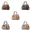 Butterfly Bow Handbag 2023 New Retro Plaid Middle-aged Women's Bag Color-blocking Shoulder Bag Charming