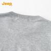 JEEP Men's Loose Fit Round Neck Knit Sweater