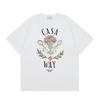 Casablanca American-style Loose Short-sleeved Shirt White C60