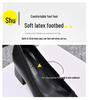 6cm Heel Height-Increasing French Pointed-Toe Black Women's Shoes - Perfect for Skirts and Professional Wear