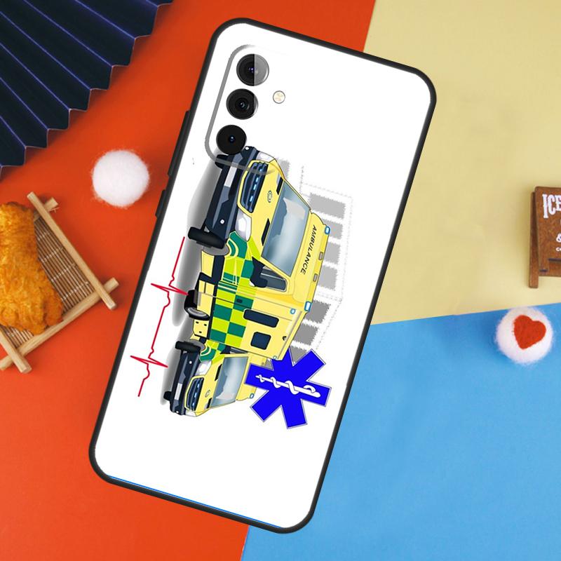EMT EMS Ambulance For Samsung Galaxy A13 A23 A33 A53 A15 A25 A35 A55 A51 A71 A12 A32 A52 A14 A34 A54 Case