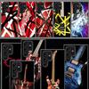Eddie Van Halen Graphic Guitar Capa Phone Case For Samsung S26 Ultra S25 Edge Galaxy S23 S21 S20 S24 FE S22 S10 Plus Cover Clear