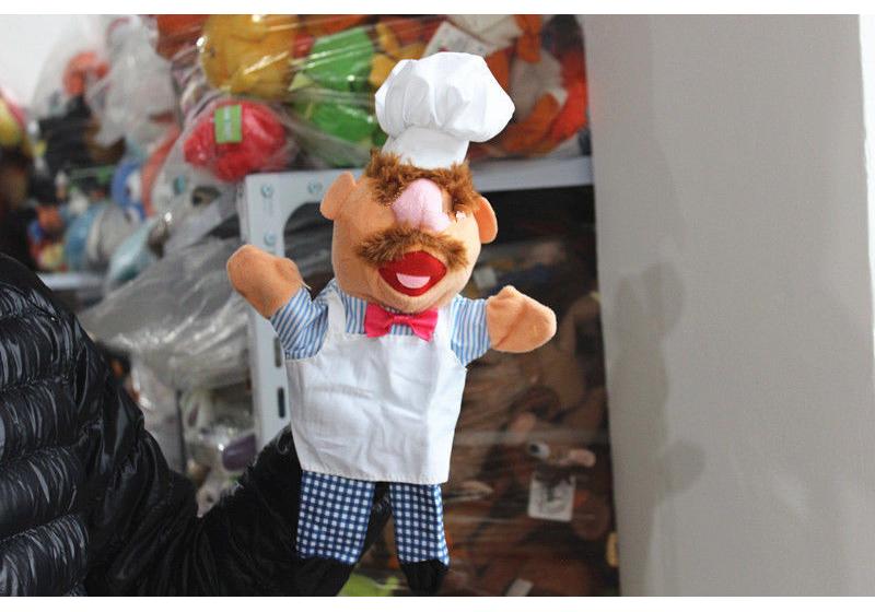 The Muppets Puppet Kermit Frog Fozzie Bear Swedish Chef Miss Piggy Gonzo WALDORF Plush Stuffed 28cm Hand Puppets Baby Kids Toys