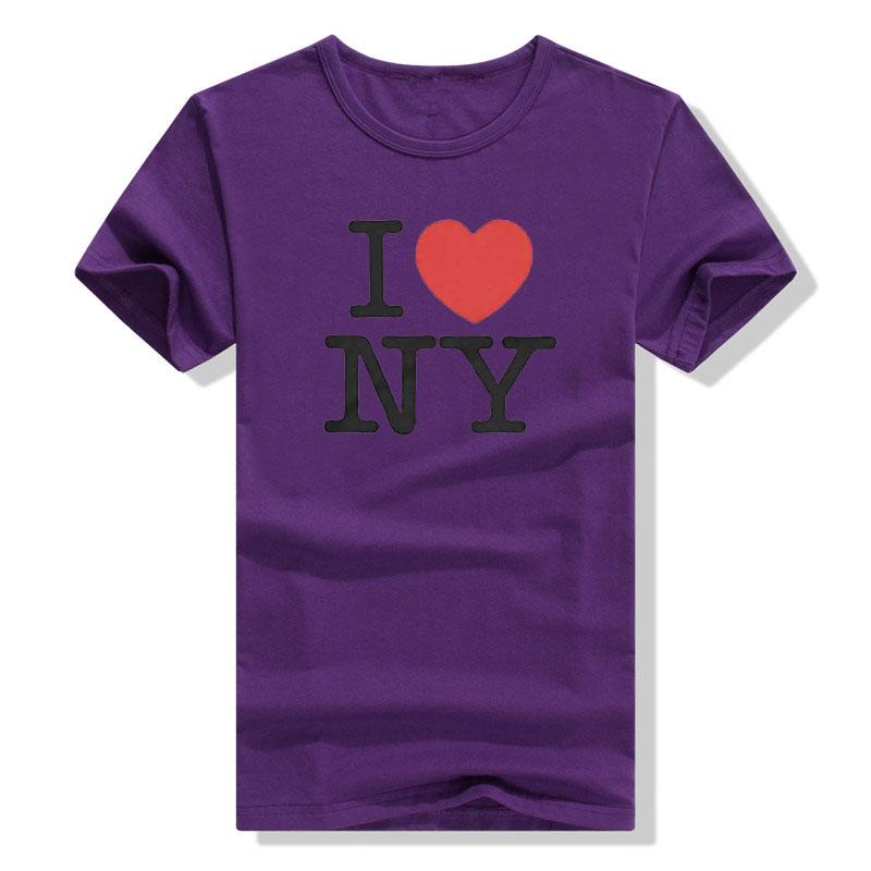 Ich liebe NY Damen Herren Unisex T-Shirt Tops Ich liebe New York T-Shirt Sprüche Zitat Buchstaben Bedruckte Outfits Streetwear Stil