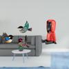 Wooden Bird Wall Art And Easter Island Head Statue Decor Set Unique Flying Birds Moai Sculpture