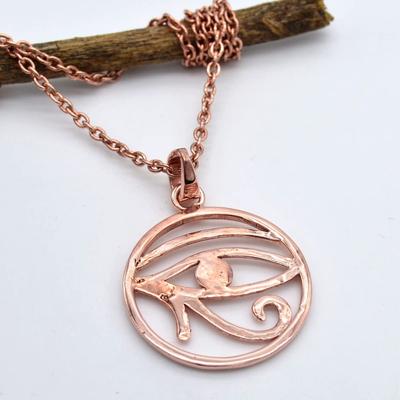 Pendant Necklace Evil Eye Design Solid 925 Sterling Silver Gemstone Pendant with Chain Jewelry For Women or Girls
