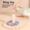 Colorful Rings Interactive Parrot Toy Interactive Exercise Toy For Parrots  For Parakeet