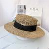 2024 New Summer Women Wide Brim Seagrass Straw Hat Fashion Lady Kentucky Derby Sun Hats Boater Panama Beach Cap Chapeu Feminino