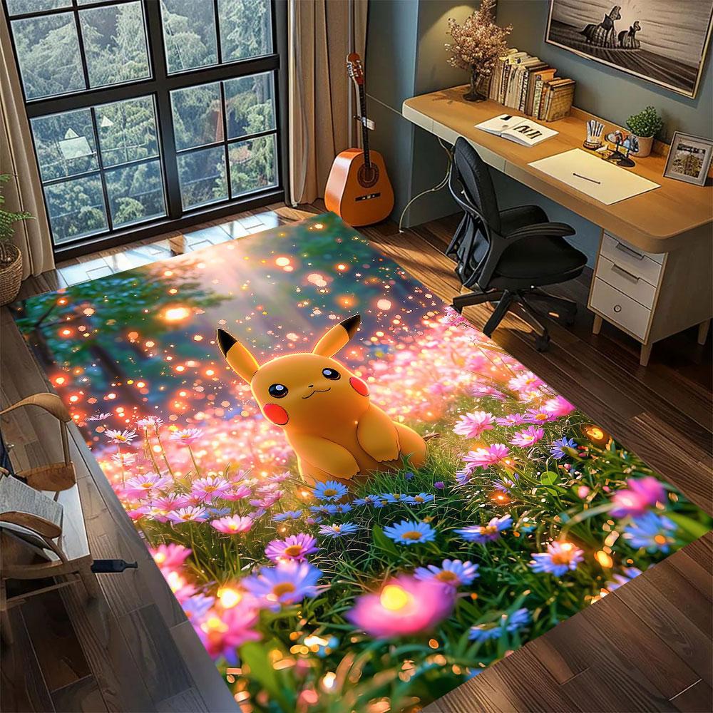 PokeMon anime character Carpet for Living Room Bedroom Home Decor Cool Movie Mat Play Floor Mat