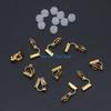 HX6F 20 Pcs Clip-on Earring Converters Turn Pierced Earrings Into No-pierced Earrings
