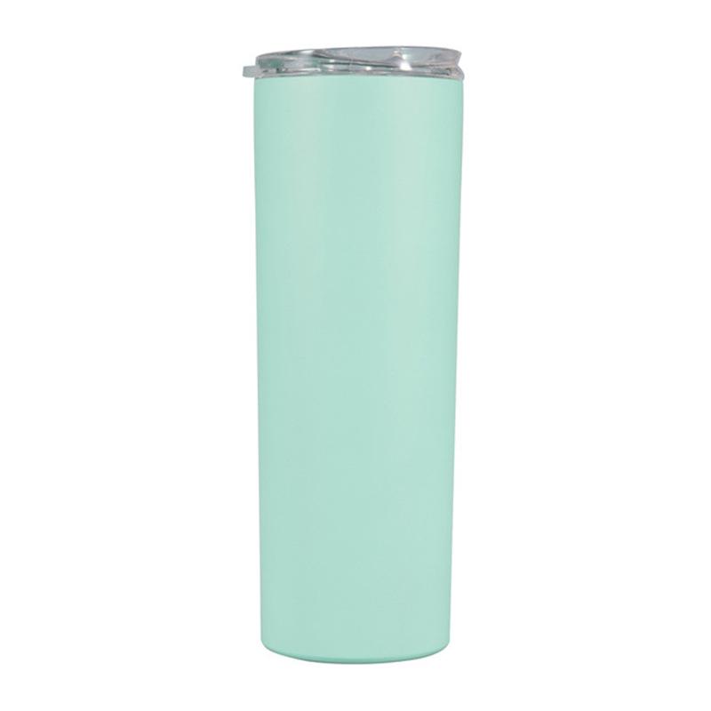 20oz Stainless Steel Insulated Slim Cup with Solid Color and Logo Printing.