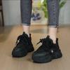 Women's 2025 Street-Style Dad Shoes: Versatile, Thick-Sole, Fleece-Lined, Hot-Selling Casual Sneakers for Spring/Autumn/Winter