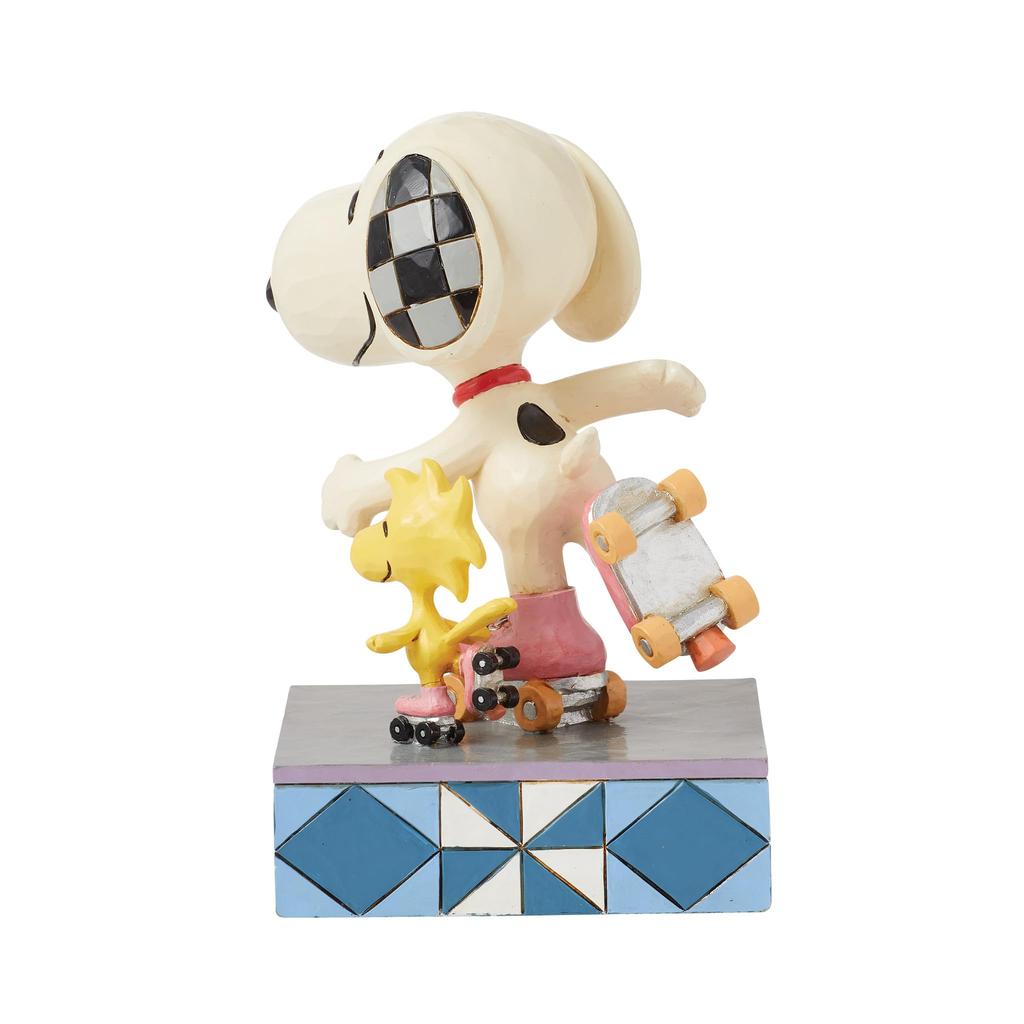 JIM SHORE Snoopy & Woodstock Roller Skates 6016267