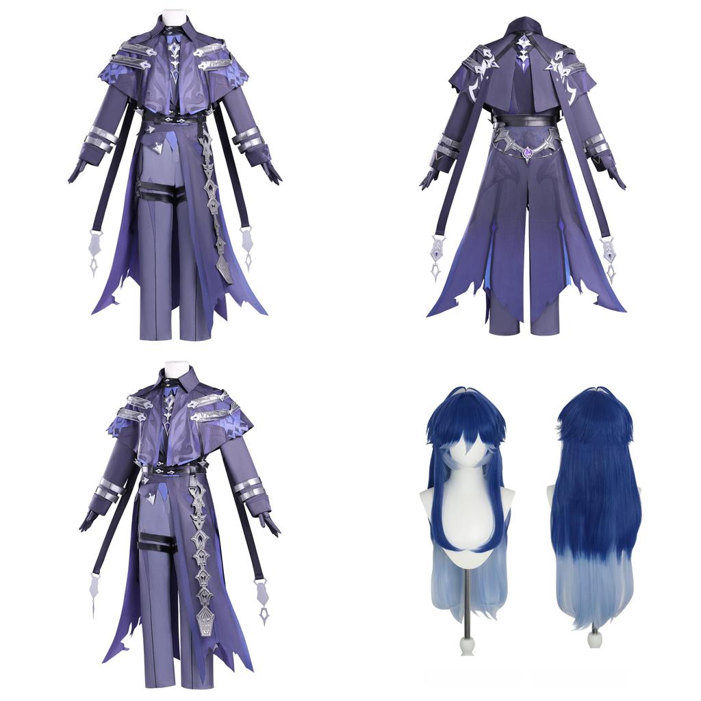 Disfraz de Cosplay de Flins de Genshin Impact con Tejido de Poliéster para Role Play de Anime