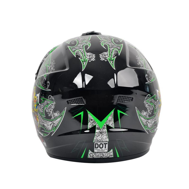 DOT Certified Full Face Motorcycle Helmet Off-Road ATV Dirt Bike Mountain Cycling Riding