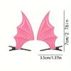 Fashion Bat Wings Hair Clip Y2K Style Barrette for Cosplay Parties and Halloween Holiday Decoration Hair Accessories