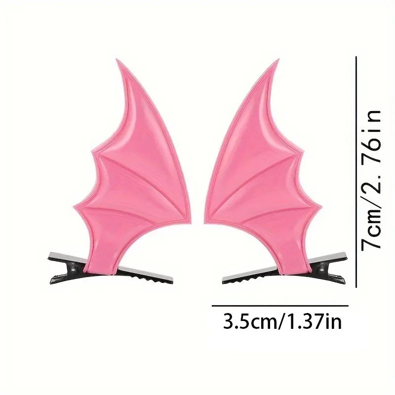 Fashion Bat Wings Hair Clip Y2K Style Barrette for Cosplay Parties and Halloween Holiday Decoration Hair Accessories