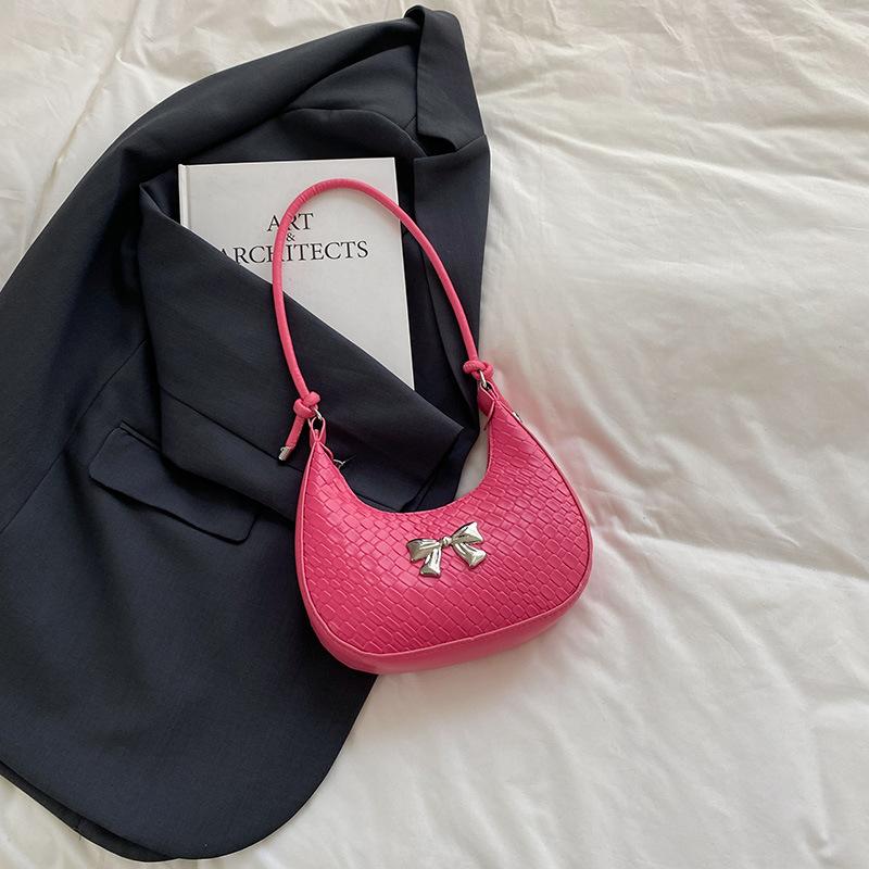 

2025 новый городской простой ретро модный тренд повседневная простая женская сумка-полумесяц на плечо подмышку