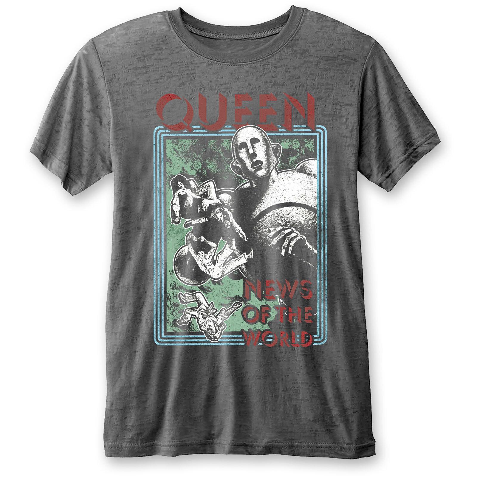 

Queen Unisex T-Shirt Mens Womens Tees Top: News of the World (Burnout) L