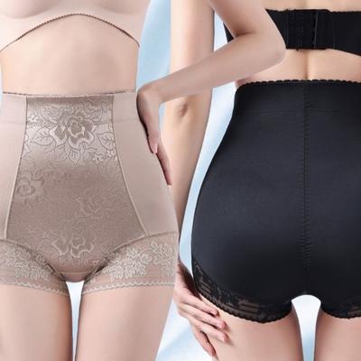 Lace Satin Flower Satin Postpartum Body Shaper High Waist Seamless Underpants Lady