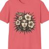 Floral Graphic T-Shirt: Unisex Boho Style, Soft Ring-Spun Cotton