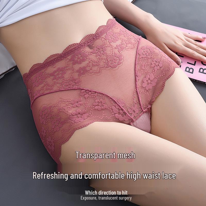 Panties With Midwaist Lace Seamless Tummy Control And Hip Lift For Women