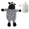 Water Hot Bottle With Plush Cover Soft Fluffy Monkey Unicorn Rubber Hand Warmer