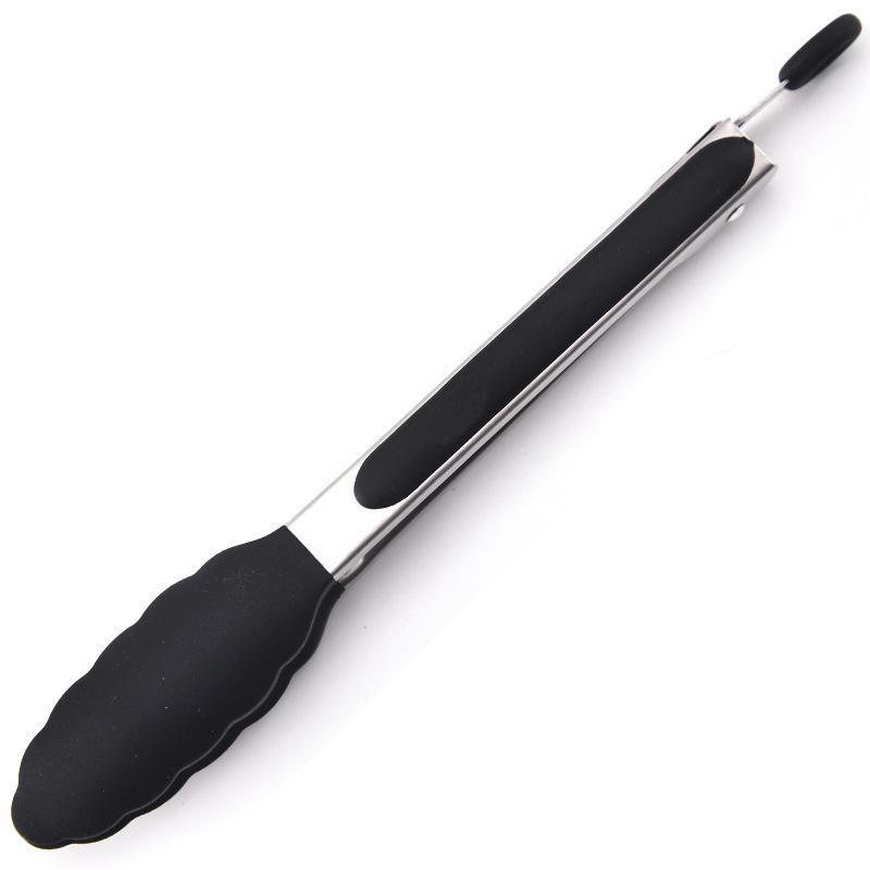 

9-дюймовые щипцы для кухни и барбекю из полипропилена с защитой от ожогов 9-inch stainless steel clip чёрный