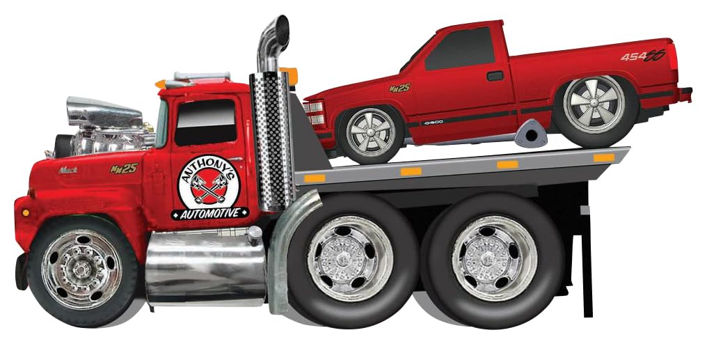 

Kyosho Maisto MT 1980 Mack R685ST Бортовой 1993 Chevrolet 454 SS Пикап Металлический Темно-красный 25-летний юбилей MS11564CV 1/64 / (Готовая модель)