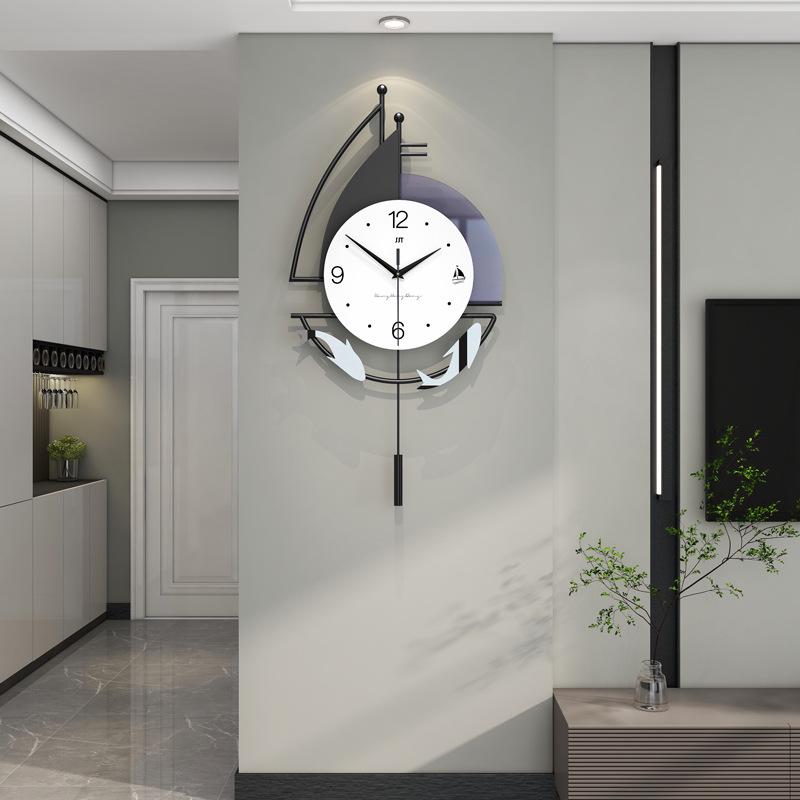 Modern Minimalist Wall Clock for Living Room, Restaurant, or Home Decor