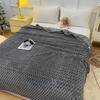 Winter Plaid Blankets for Beds Warm Sofa Blnket Fluffy Blankets Queen King Size Bedding Imitation Fur Bed Sofa Cover